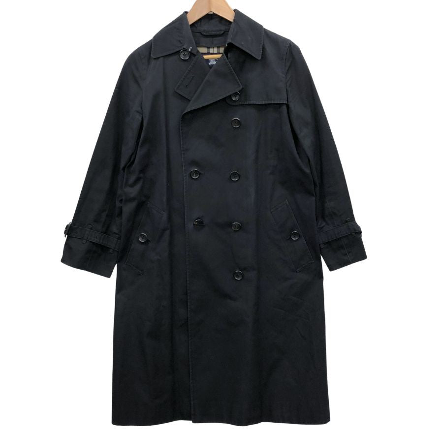 中古◆バーバリーロンドン トレンチコート 裏地チェック ブラック サイズ36 レディース BURBERRY LONDON 【AFB21】