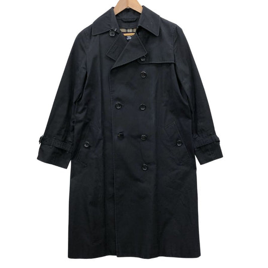 中古◆バーバリーロンドン トレンチコート 裏地チェック ブラック サイズ36 レディース BURBERRY LONDON 【AFB21】