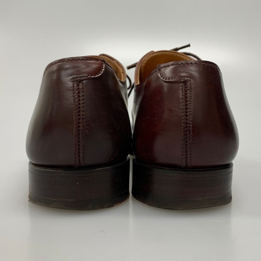 ピール&コー 341 3アイレット コードバン バーガンディ US8D メンズ PEAL＆Co ビジネスシューズ 約26.0cm【LA】【中古】