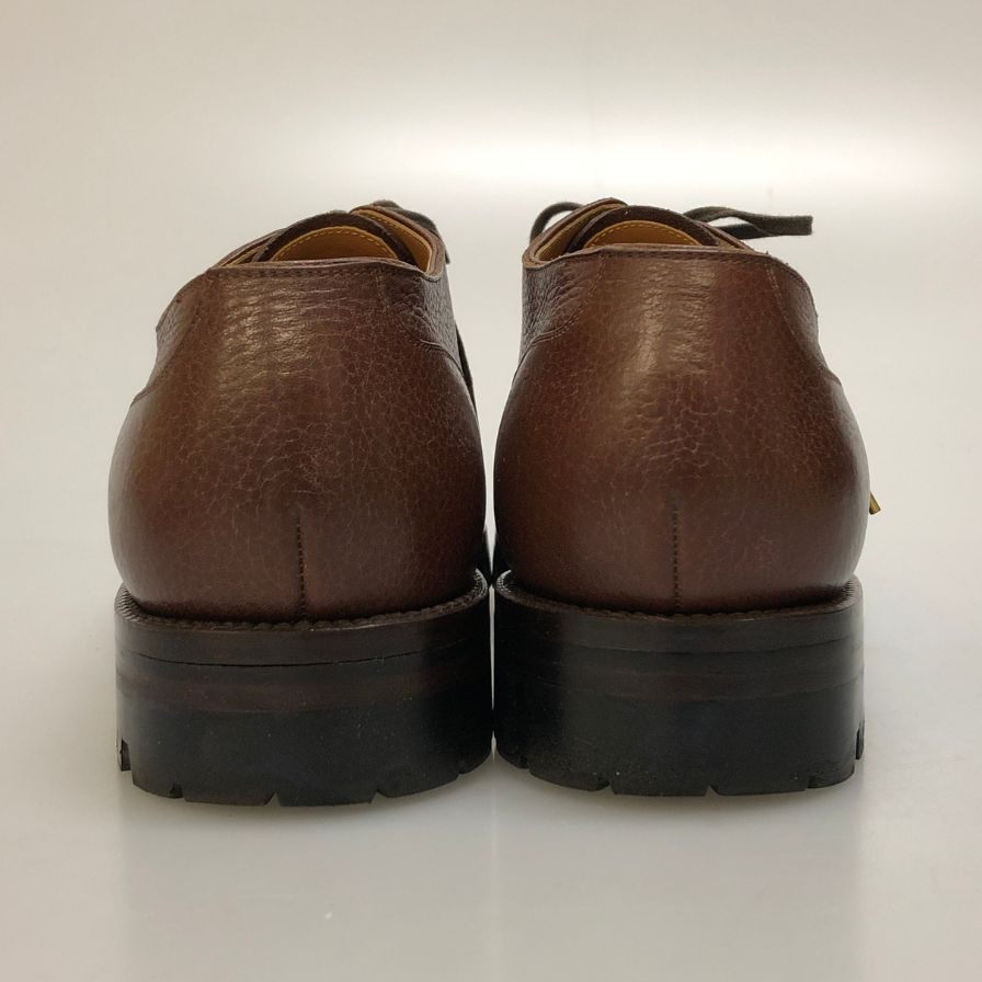 ウェン レースアップシューズ Uチップ ブラウン メンズ サイズ7 WHEN 約25.0cm【AFD9-2】