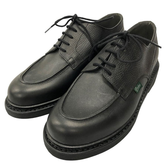 パラブーツ  ジョセフ別注 シャンボード Uチップ グレインレザーリスレザーコンビ ブラック サイズUK7 PARABOOT JOSEPH ビジネスシューズ 約25.5cm【LA】【中古】