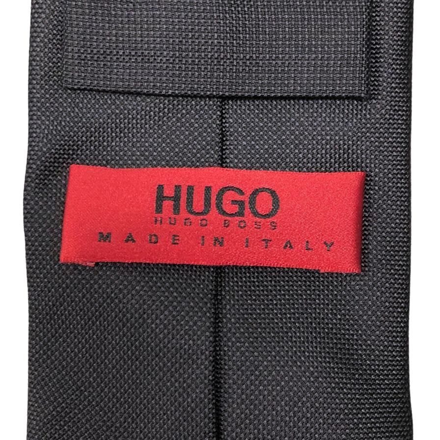 ヒューゴ ボス ナロータイ タフタ地 ブラック メンズ HUGO BOSS【AFI7】