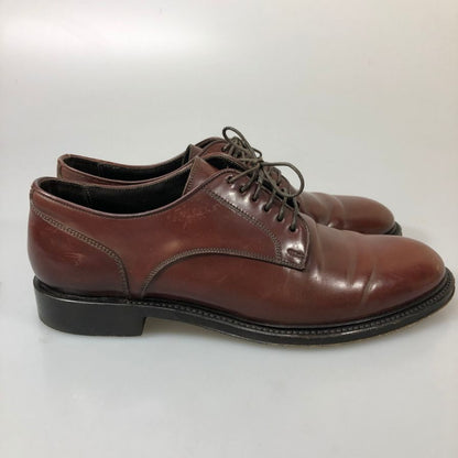 アルフレッド ダンヒル レザーシューズ コードバン プレーントゥ イタリア製 メンズ サイズ40 ブラウン Alfred Dunhill 約25.5cm【AFC48】