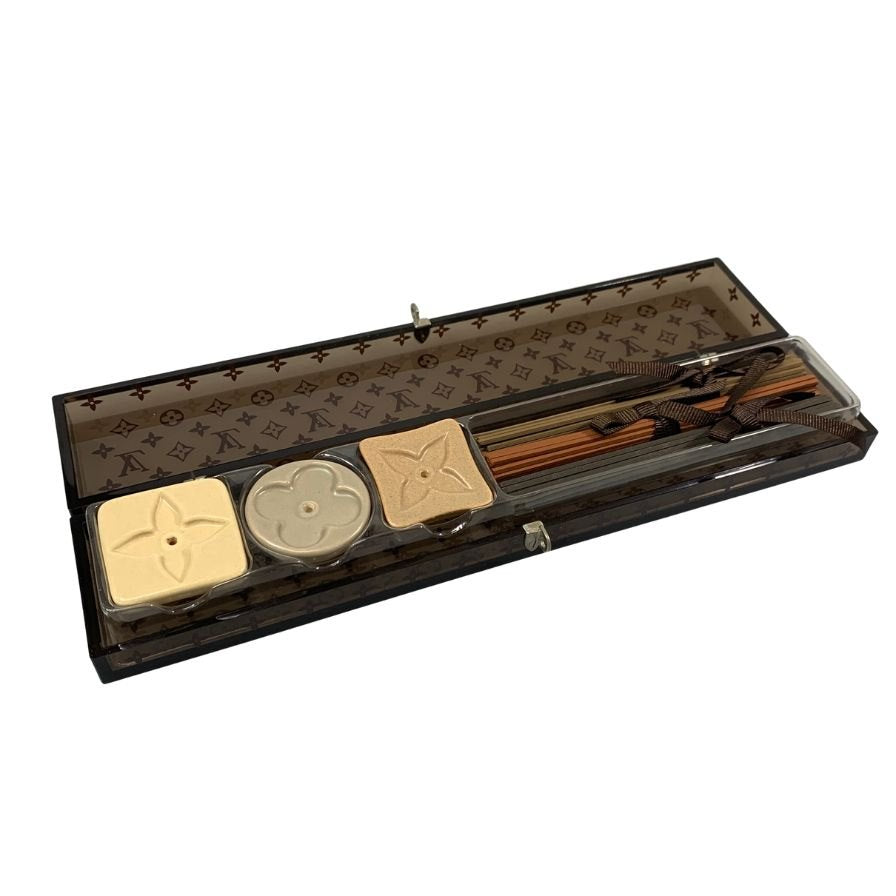 ルイヴィトン お香セット 25周年記念品 お香 セラミック製 お香立て 3種  LOUIS VUITTON【AFI20】【中古】