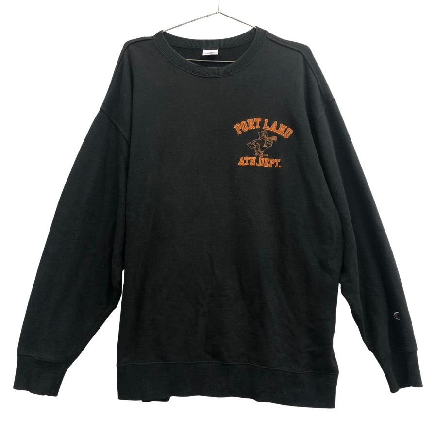 中古◆チャンピオン スウェット PORT LAND ブラック メンズ サイズL Champion 【AFB11】