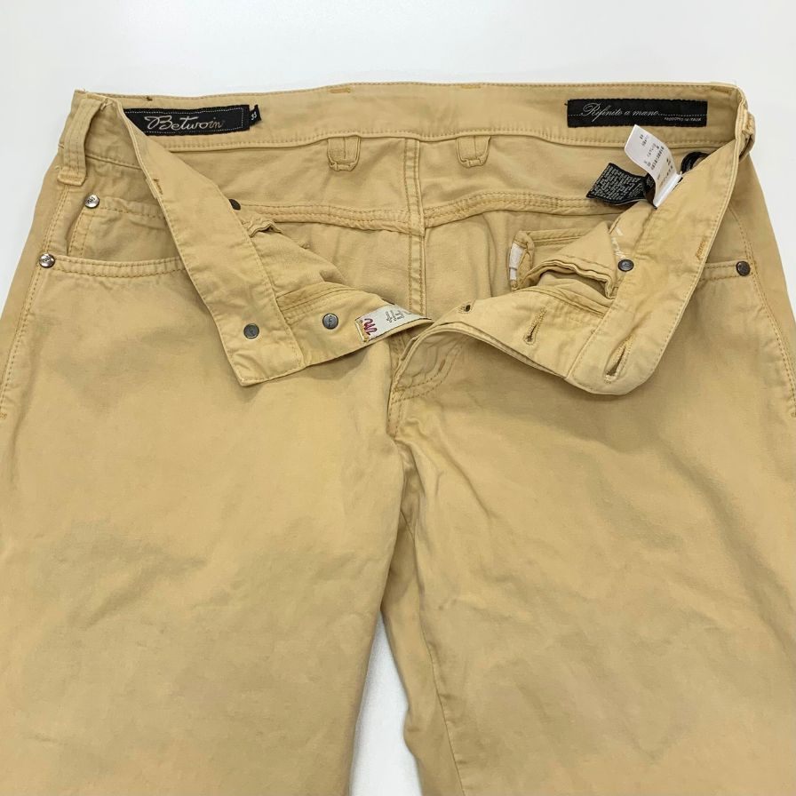 ベトウィン デニムパンツ lotto1301 スリムフィット ベージュ メンズ サイズ33 Betwoin 【AFB16】