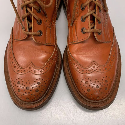 トリッカーズ ポールスミス カントリーブーツ M6178 レザー メンズ サイズ7 ライトブラウン Tricker's Paul Smith ブーツ 約25.5cm【LA】【中古】