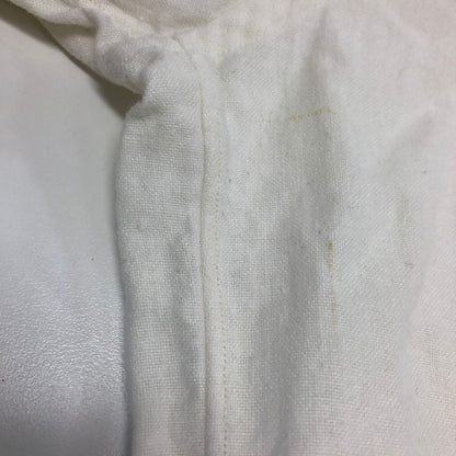 中古◆ミナミシャツ オーダー シャツ プルオーバー リネン100% メンズ サイズ不明 ホワイト MINAMI SHIRTS BESPOKE 【AFB6】