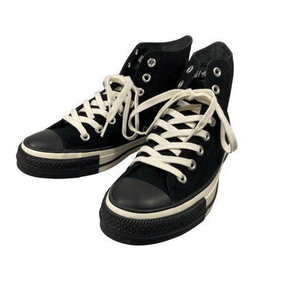 コンバース アニエスベーオールスターコラボ ハイカットスニーカー メンズ ブラック サイズ25cm CONVERSE×agnes b. 約25.0cm【AFD5】