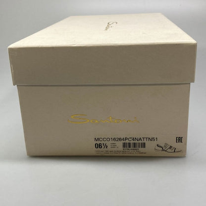 サントーニ レザーシューズ 16264 シングルモンク ブラック サイズUK6.5  Santoni 約25.5cm【AFC16】