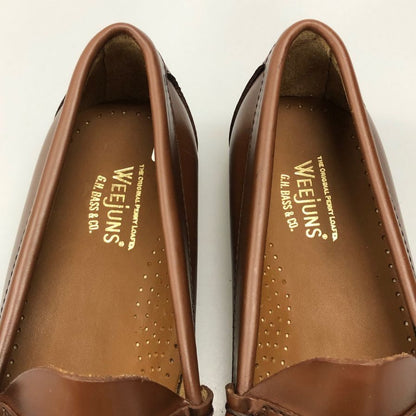 ジーエイチバス ローファー ウィージャンズ ラーソン モカ サイズ7 メンズ ブラウン系 G.H.Bass&Co. WEEJUNS LARSON ローファー 約25.5cm【LA】【中古】