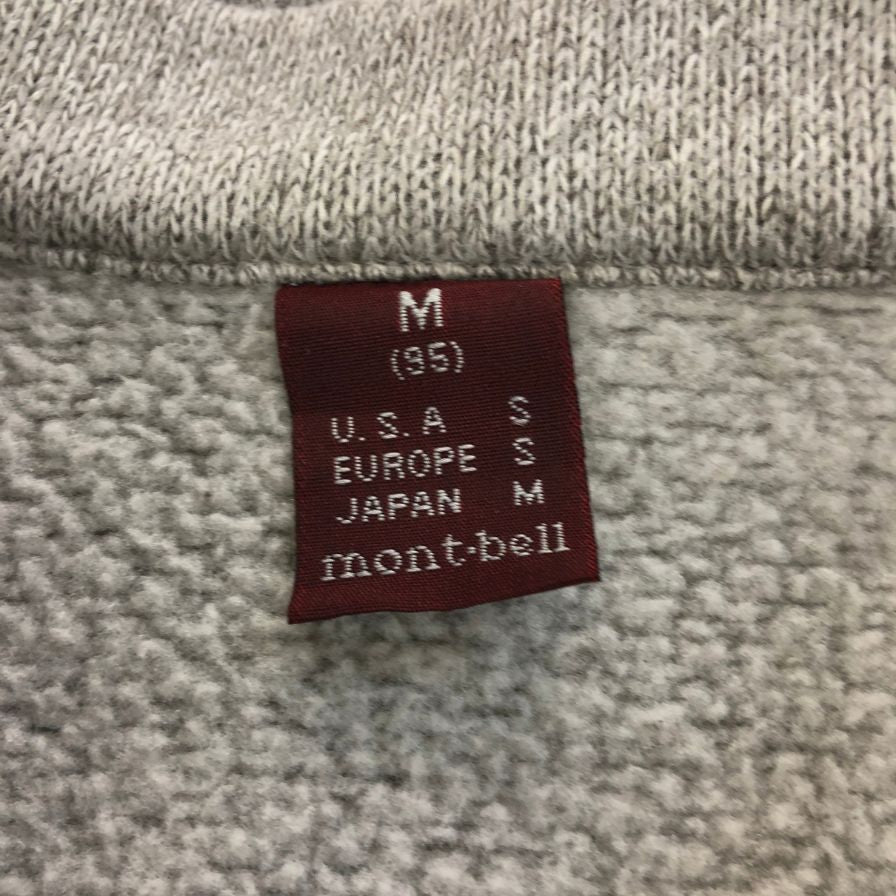 美品◆モンベル コリア ハーフジップ トップス レディース サイズM 160-170cm グレー mont-bell 【AFB26】
