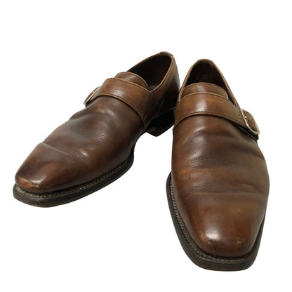 ジョセフチーニー シングルモンク レザーシューズ ブラウン メンズ サイズ6 JOSEPH CHEANEY 約25.0cm【PTM5】