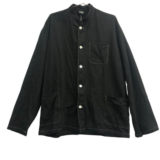 美品◆デルタ BP シャツジャケット アウター コットン100% メンズ チェコサイズ56 ブラック DELTA BP 【AFB19】
