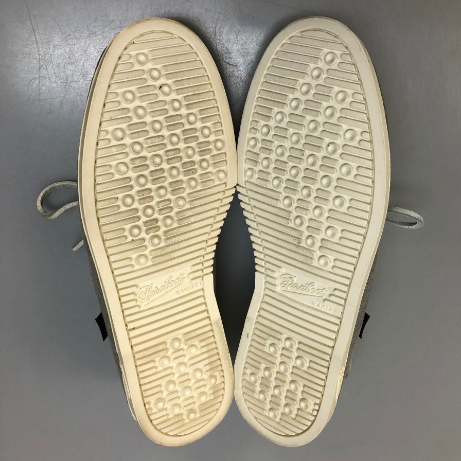 パラブーツ バース デッキシューズ 1018 モカシン スエード メンズ グレー サイズUK7 Paraboot 約25.5cm【AFC28】
