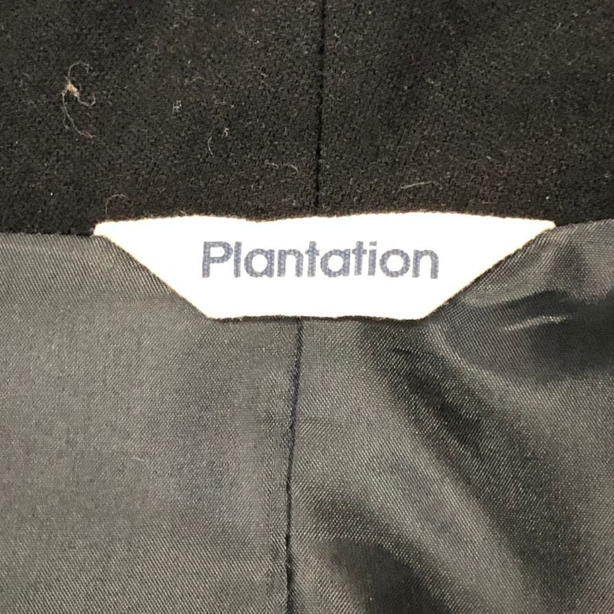 中古◆プランテーション レディース テーラードジャケット PL33FD684 ブラック サイズM レディース PLANTATION 【AFB3】