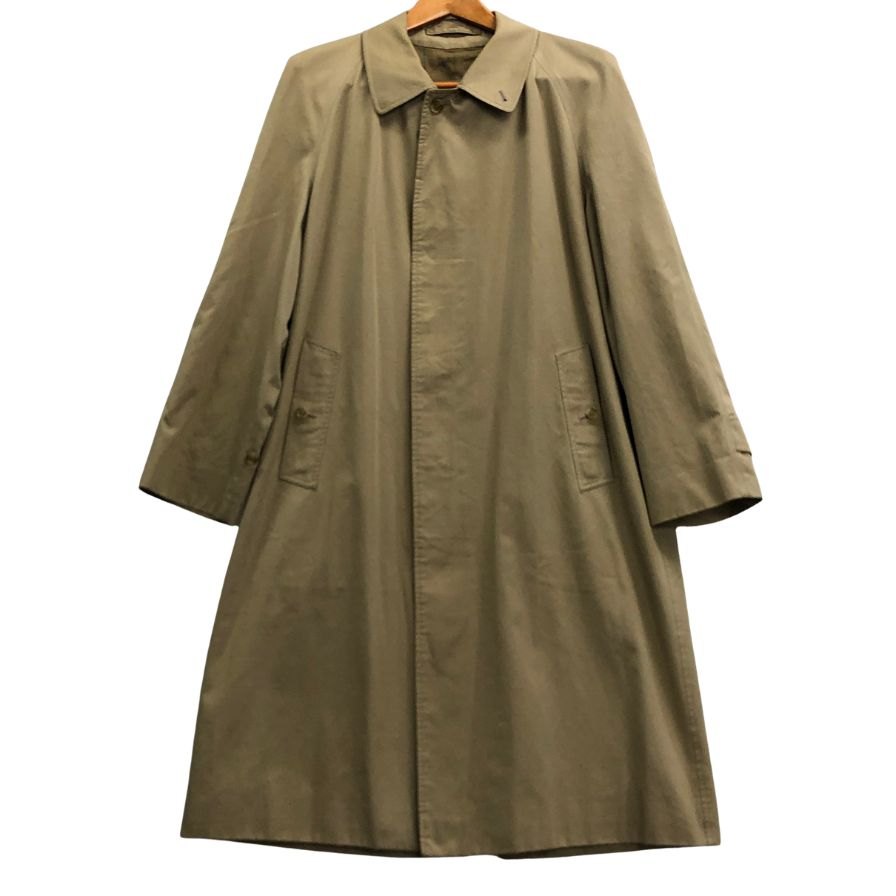 中古■バーバリー バルカラーコート 旧タグ イングランド製 ベージュ メンズ サイズ表記なし Burberry 【AFA1】