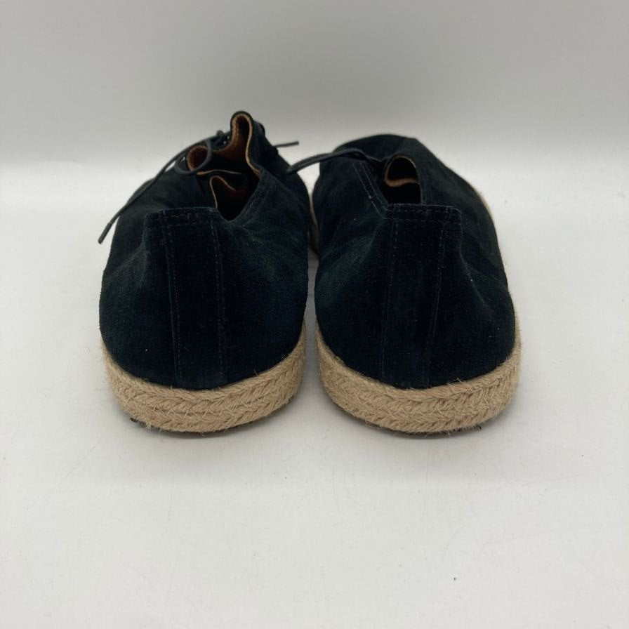ジャック ソロヴィエール レースアップシューズ レイモンド想定 スエード ブラック サイズ43 JACQUES SOLOVIERE 約27.5cm【YB1】