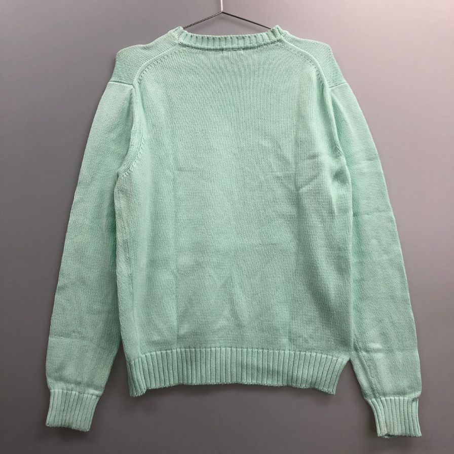 美品◆クルチアーニ クルーネックニット グリーン系 メンズ サイズ50 cruciani 【AFB5】