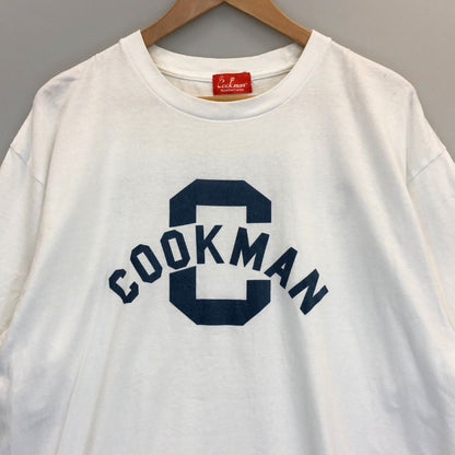 中古■クックマン フロントプリントTシャツ ホワイト メンズ XL COOKMAN 【AFB8】