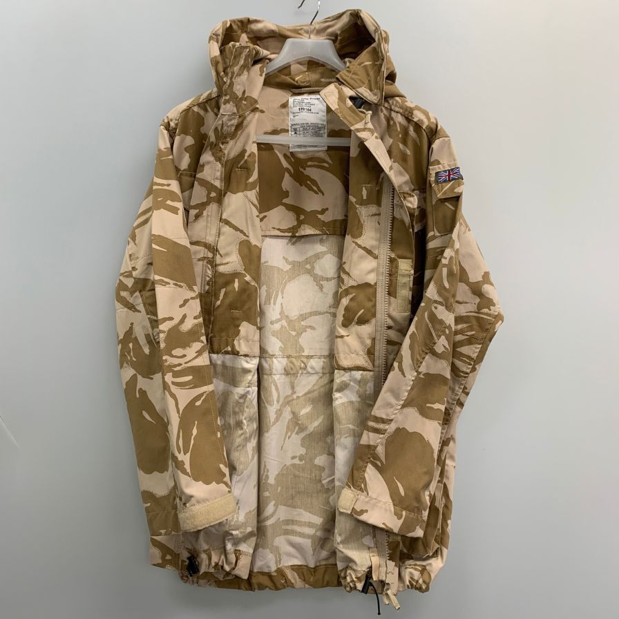 美品◆イギリス軍 コンバットスモックジャケット カモフラ柄 メンズ サイズ170/104 ベージュ系 【AFB34】