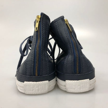 コンバース ショット スニーカー ハイカット レザー 29.5cm ネイビー メンズ CONVERSE×Shott 約29.5cm【AFC35】