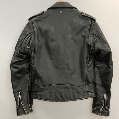 中古◆ショット レザージャケット ライダースジャケット USA製 レザー メンズ ブラック サイズ36 Schott 【AFG1】