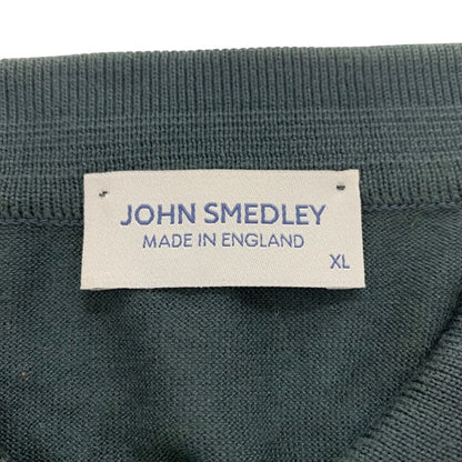 美品◆ジョンスメドレー ポロシャツ 半袖 コットン100% サイズXL メンズ グレー系 JOHN SMEDLEY 【AFB14】