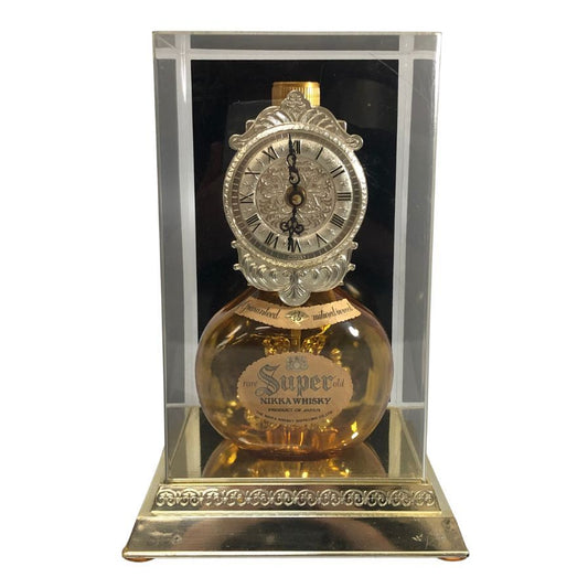 【稼働未確認】 ニッカウイスキー スーパーニッカ スイングクロック オブジェ ディスプレイ 置時計 NIKKA WHISKY【AFE13】【中古】