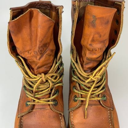 レッドウィング 877 97年製 8インチ クラシックモックトゥブーツ ブラウン メンズ サイズ9D REDWING 約27.0cm【YB2】