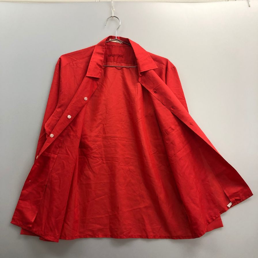 美品◆マックレガー オープンカラーシャツ ヴィンテージ レッド メンズ サイズM McGREGOR 【AFB9】