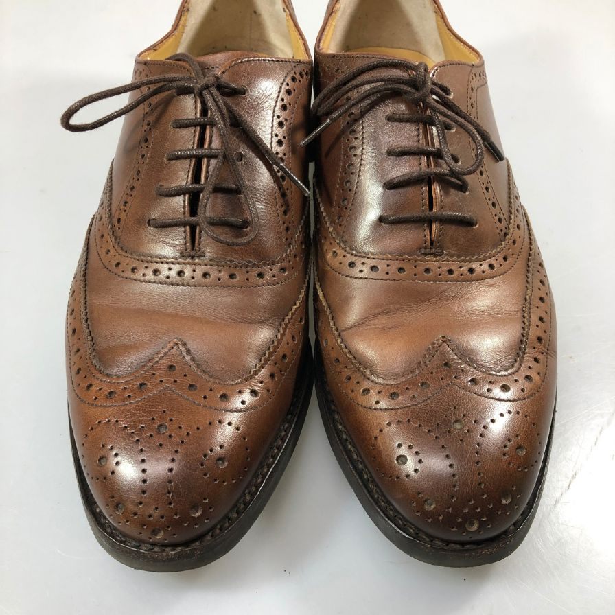 ロイドフットウェア レザーシューズ ウイングチップ 2826ER02  ブラウン サイズUK7E メンズ Lloyd Footwear 約25.5cm【AFC36】