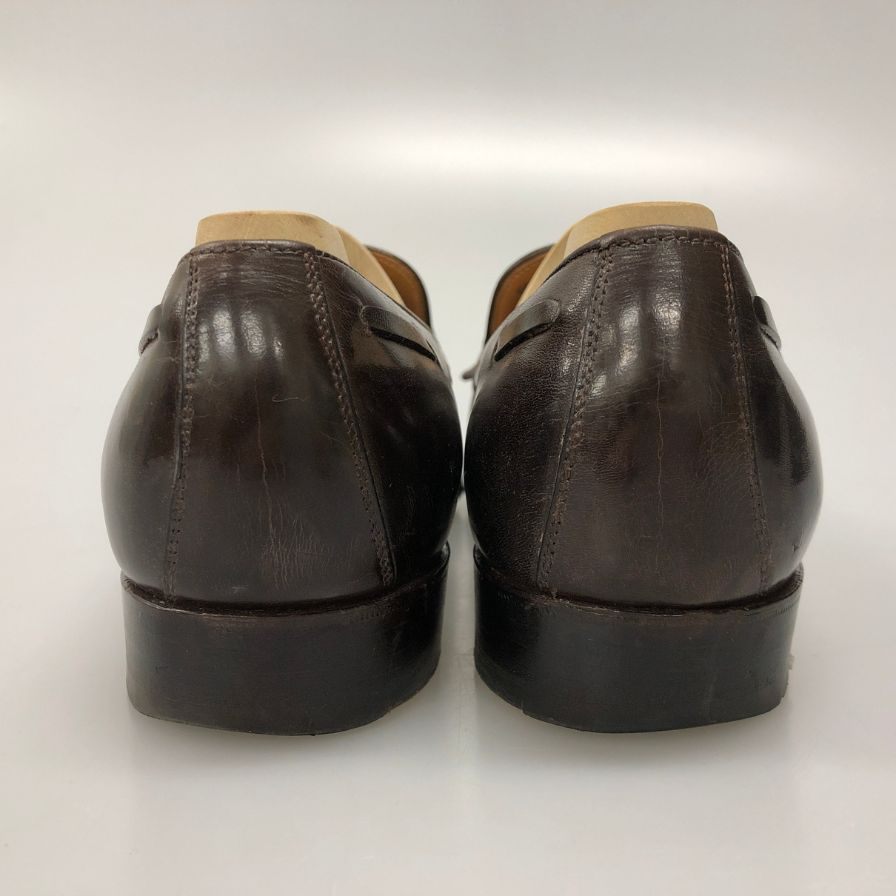 サンクリスピン AZALEA別注 レザーシューズ タッセルローファー メンズ 7.5D ブラウン Saint Crispin’s ローファー 約26.0cm【LA】【中古】