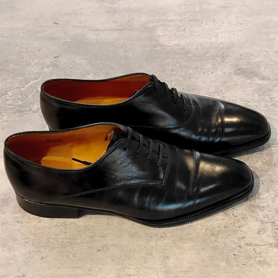 ジョンロブ レザーシューズ ベケッツ ストレートチップ カーフ 8000ラスト ブラック メンズ サイズ UK6.5E JOHN LOBB BECKETTS ビジネスシューズ 約25.0cm【LA】【中古】