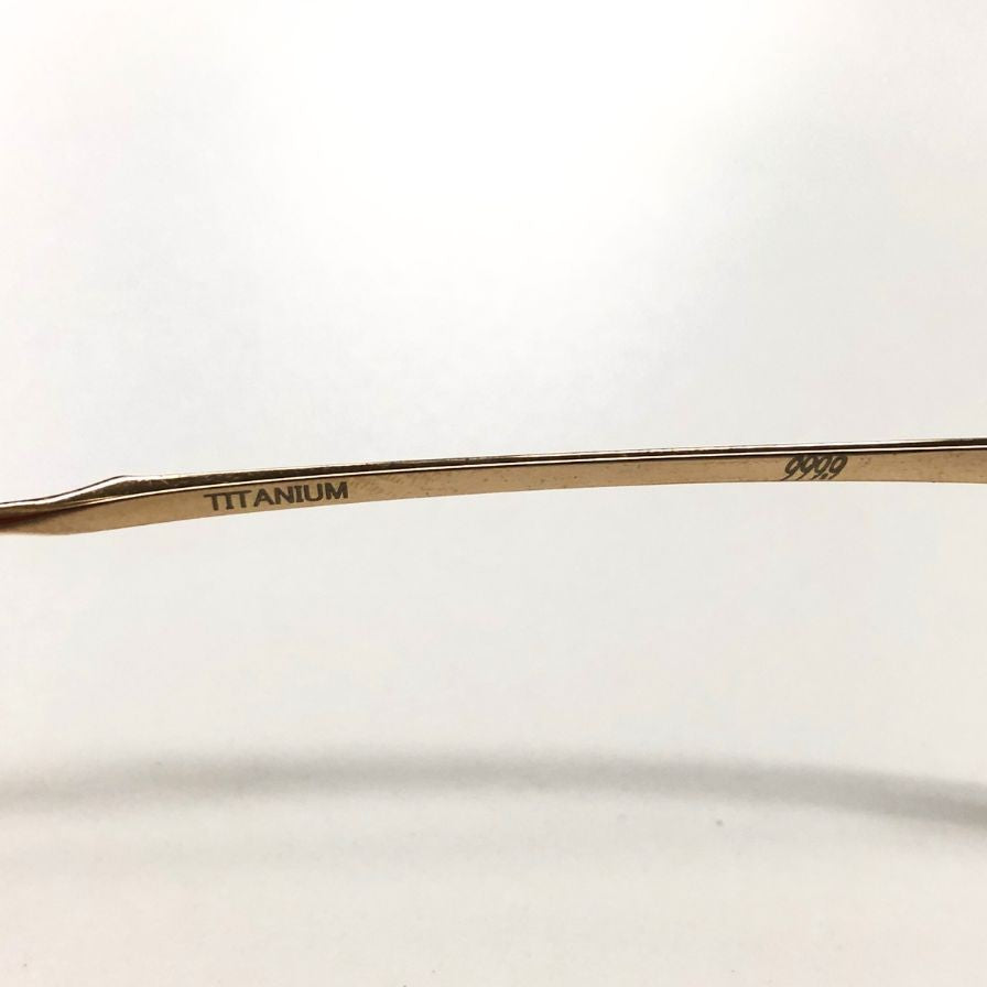 フォーナインズ NPM-80 52▢18 139 6901 18J 伊達眼鏡 メンズ ブラウン＆ゴールド 9999【AFI7】