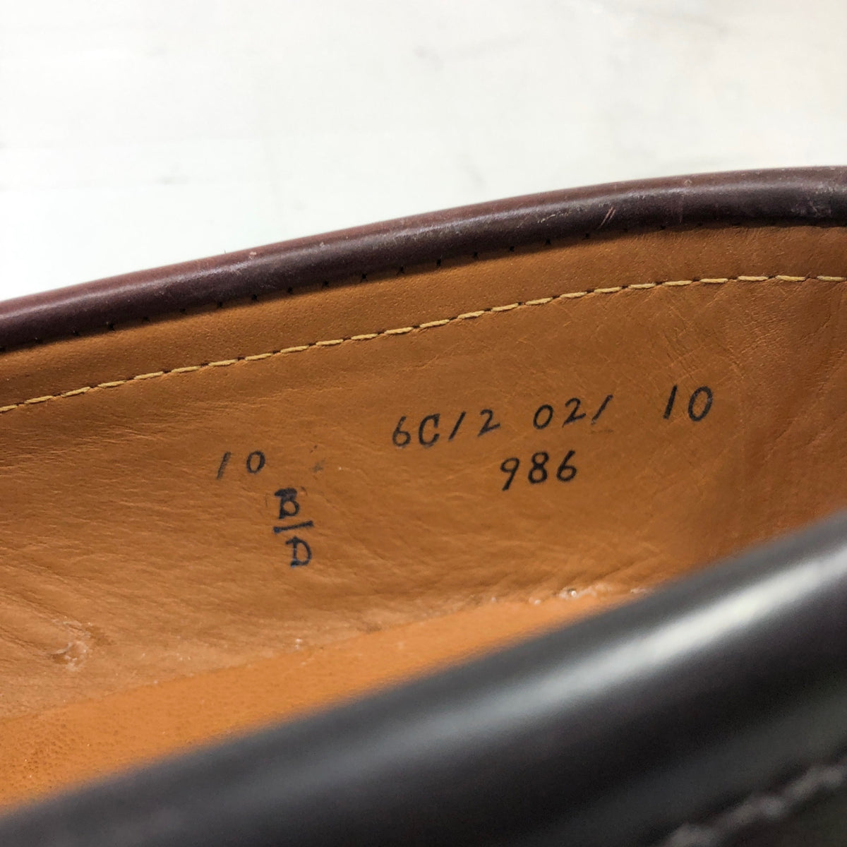 オールデン コインロファー 986 コードバン メンズ サイズ10D バーガンディ ALDEN ビジネスシューズ 約28.0cm【LA】【中古】