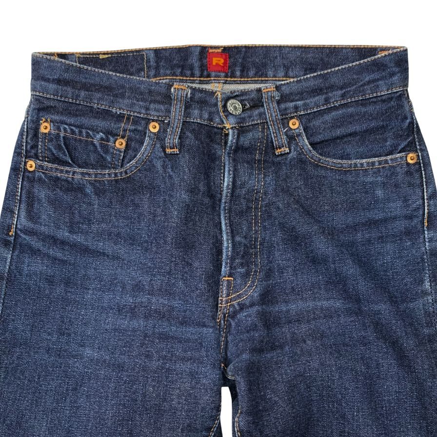 リゾルト ストレートデニムパンツ 710 ブルー W29L29 メンズ ボタンフライ 赤耳 RESOLUTE 【AFB30】