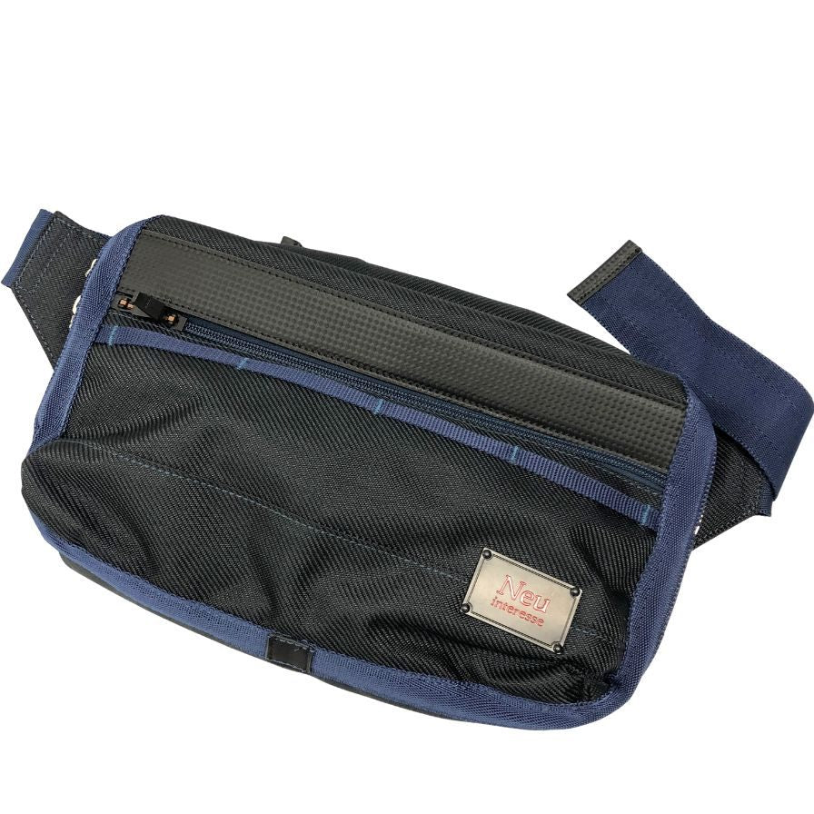 ノイ インテレッセ ウエストバッグ 斜め掛け ネイビー メンズ Neu interesse【AFE11】