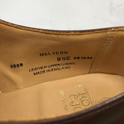 クロケット&ジョーンズ マルバーン シングルモンク カーフ ブラウン UK9.5E メンズ CROCKETT&JONES MALVERN ビジネスシューズ 約28.0cm【LA】【中古】