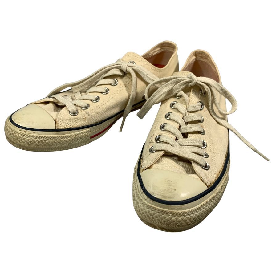 コンバース スニーカー ビームス40周年 別注 ローカット ホワイト メンズ サイズ27cm CONVERSE BEAMS 約27.0cm【AFC41-2】