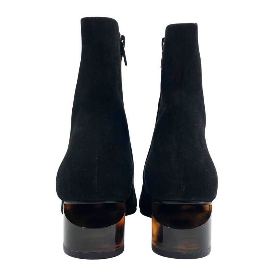 アレキサンダーワン ショーツブーツ ブーテイ  スエード クリアソール レディース サイズ36.5 ブラック alexanderwang 約23.0cm【AFC41】