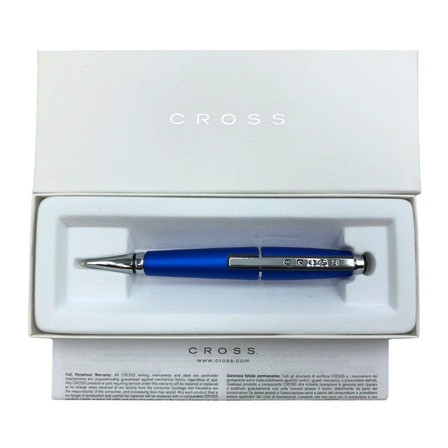 クロス ボールペン エッジ ニトロブルー シルバー CROSS【AFB54】