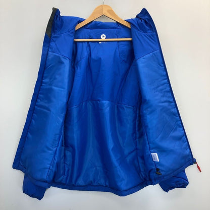 美品◆マーモット 中綿ジャケット ジップアップ ブルー メンズ サイズM Marmot 【AFB26】