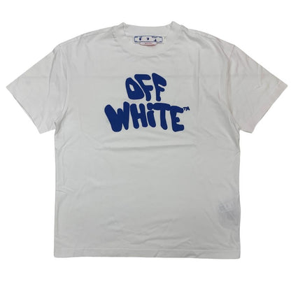 極美品◆オフホワイト グラフィック ロゴTシャツ 23SS OWAA089S23JER017 メンズ サイズM ホワイト OFF-WHITE 【AFB19】