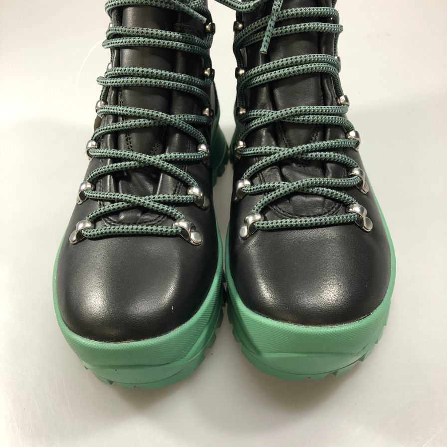 メレル ブーツ トレッキングブーツ Bristol MID レディース サイズ24.5 ブラック グリーン系 MERRELL 約24.5cm【AFD8】