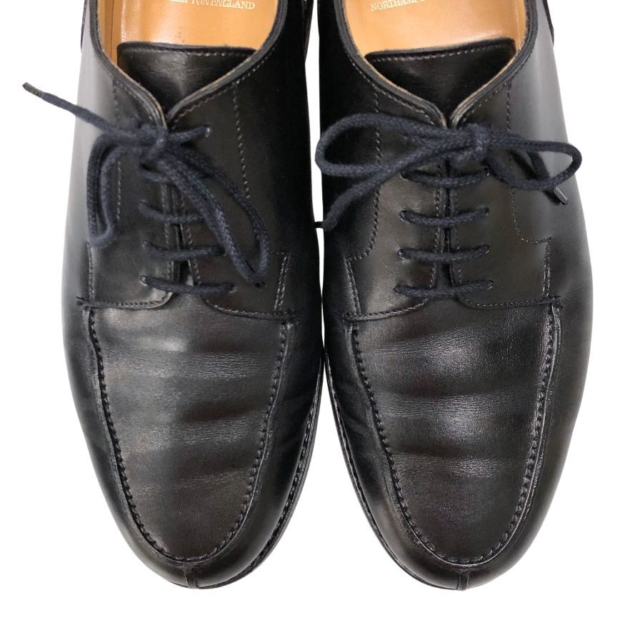 クロケット&ジョーンズ モールトン 9262-1015-41 ブラック 7Eハーフ メンズ 革靴 CROCKETT&JONES MORETON ビジネスシューズ 約25.5cm【LA】【中古】
