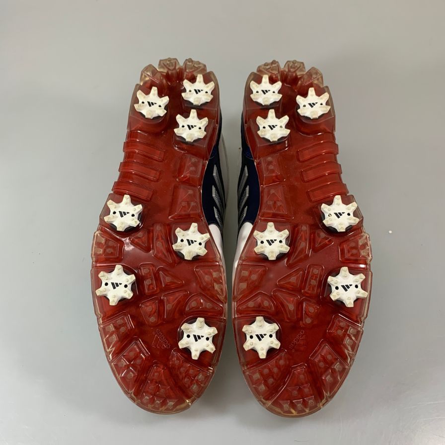 アディダス Q44895 ピュアメタル ボア プラス ゴルフシューズ ホワイト サイズ25.5㎝ メンズ adidas 約25.5cm【YB2】