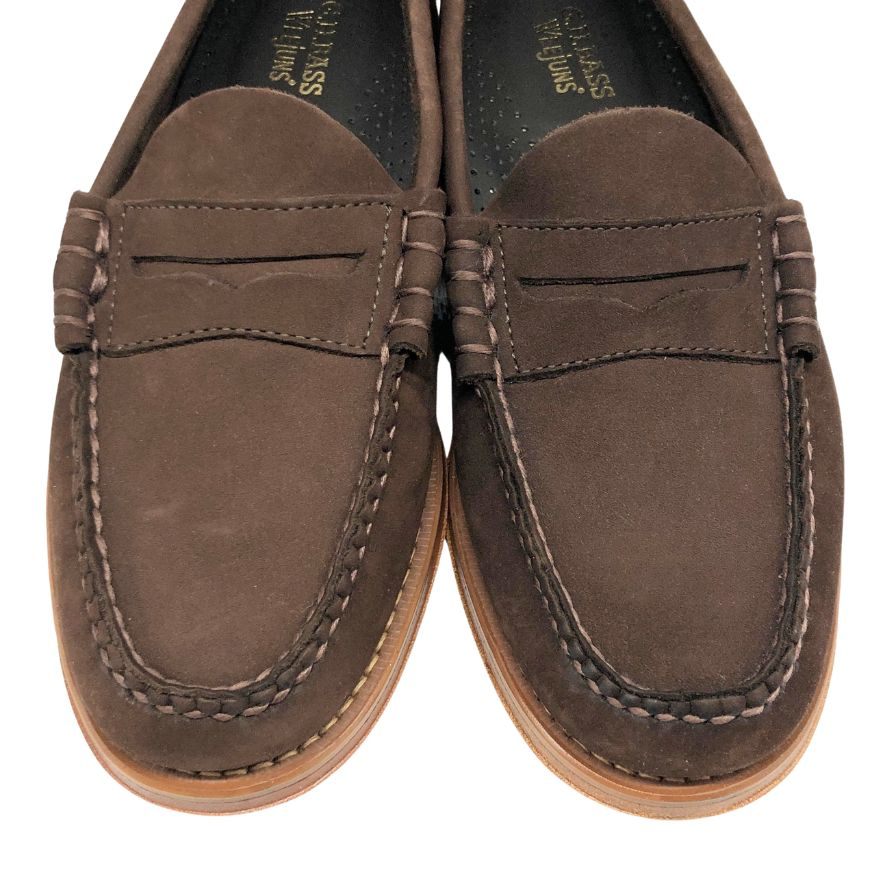 ジーエイチバス ローファー ウィージャンズ ヘリテージ スエード サイズ7.5 メンズ ブラウン G.H.Bass&Co. WEEJUNS ローファー 約26.0cm【LA】【中古】