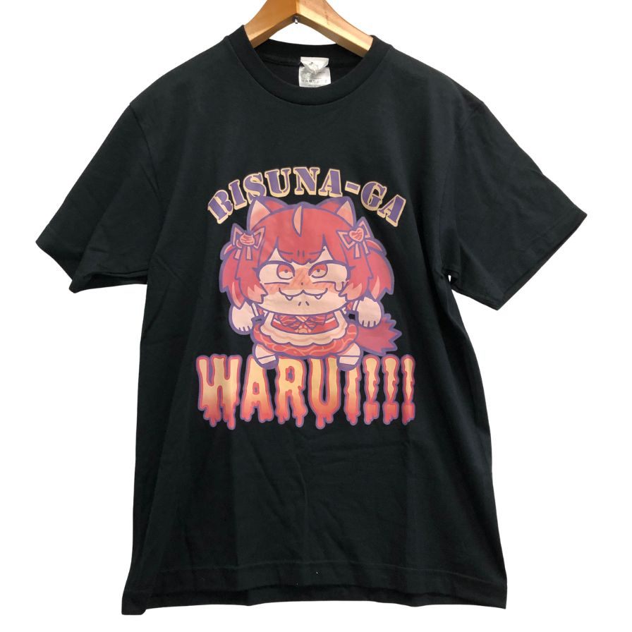 極美品◆赤見かるび×GIGO Tシャツ おにくの国のキャンペーン 2024 POPUP リスナーが悪い ブラック メンズ サイズM 【AFB40】
