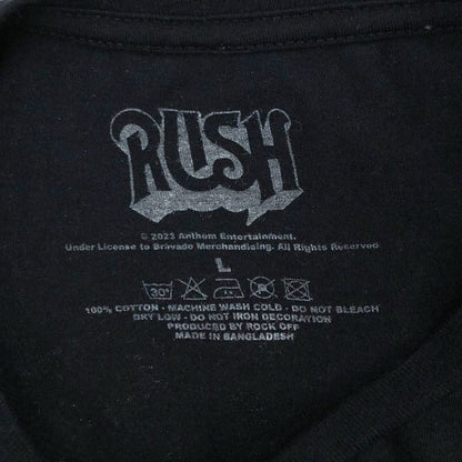 中古◆ラッシュ Tシャツ Caress Of Steel オフィシャル サイズL ブラック メンズ RUSH 【AFB9】